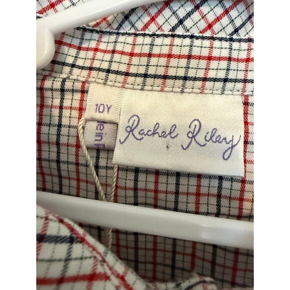Rachel Riley Boys Tattersall Button-Down Shirt – Size 10Y – NWT - Picture 4 of 7